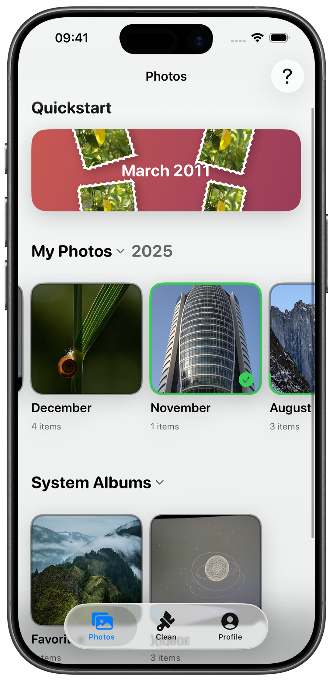 PicSwipe photo albums